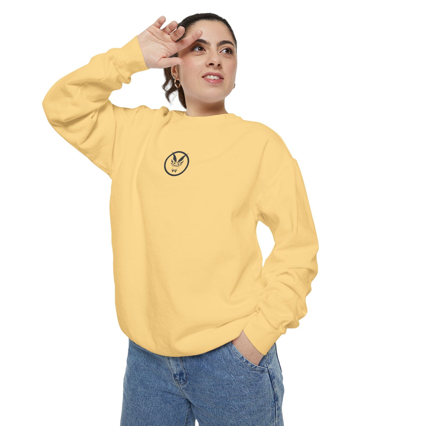 Fierce Classic Sweatshirt for Women- Orange Print