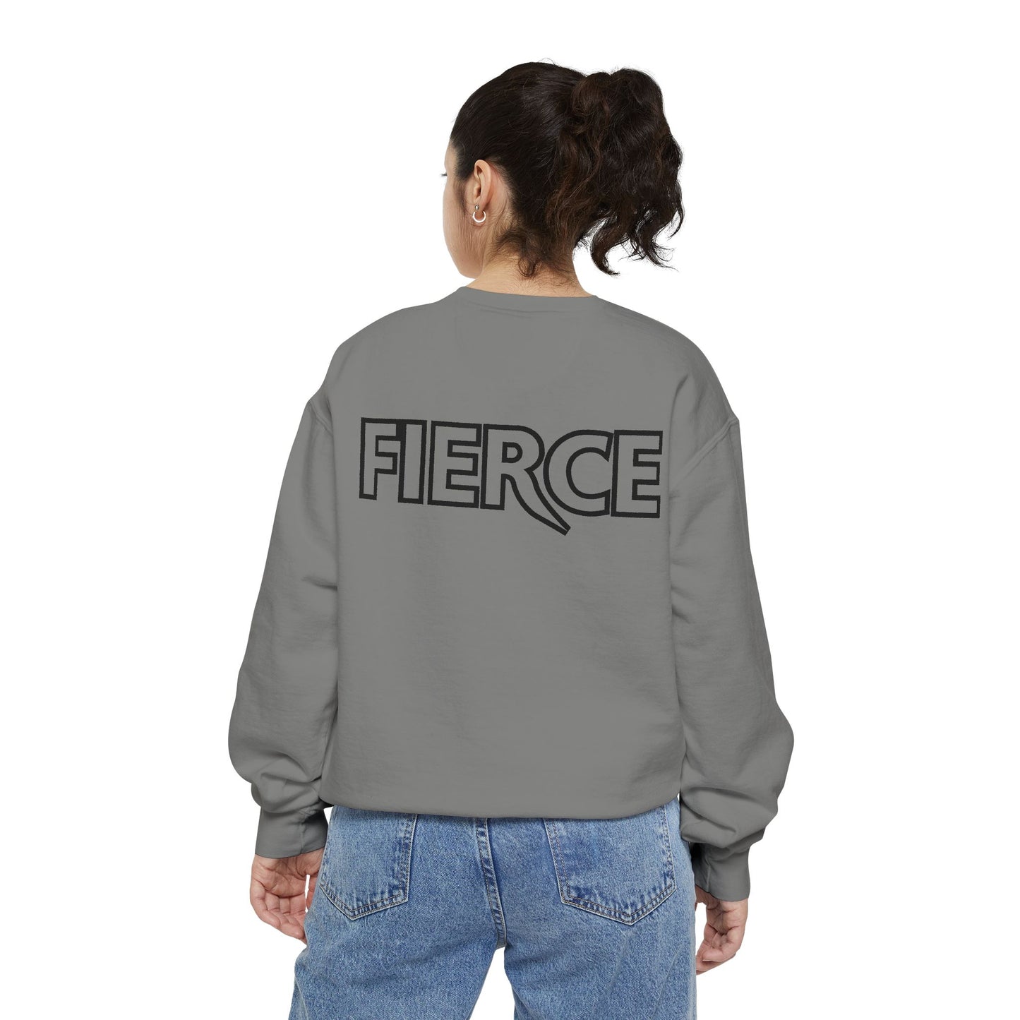 Fierce Classic Sweatshirt for Women – Black Print