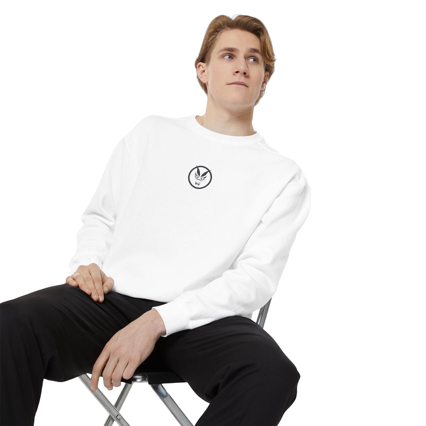 Fierce Classic Sweatshirt for Men- Orange Print