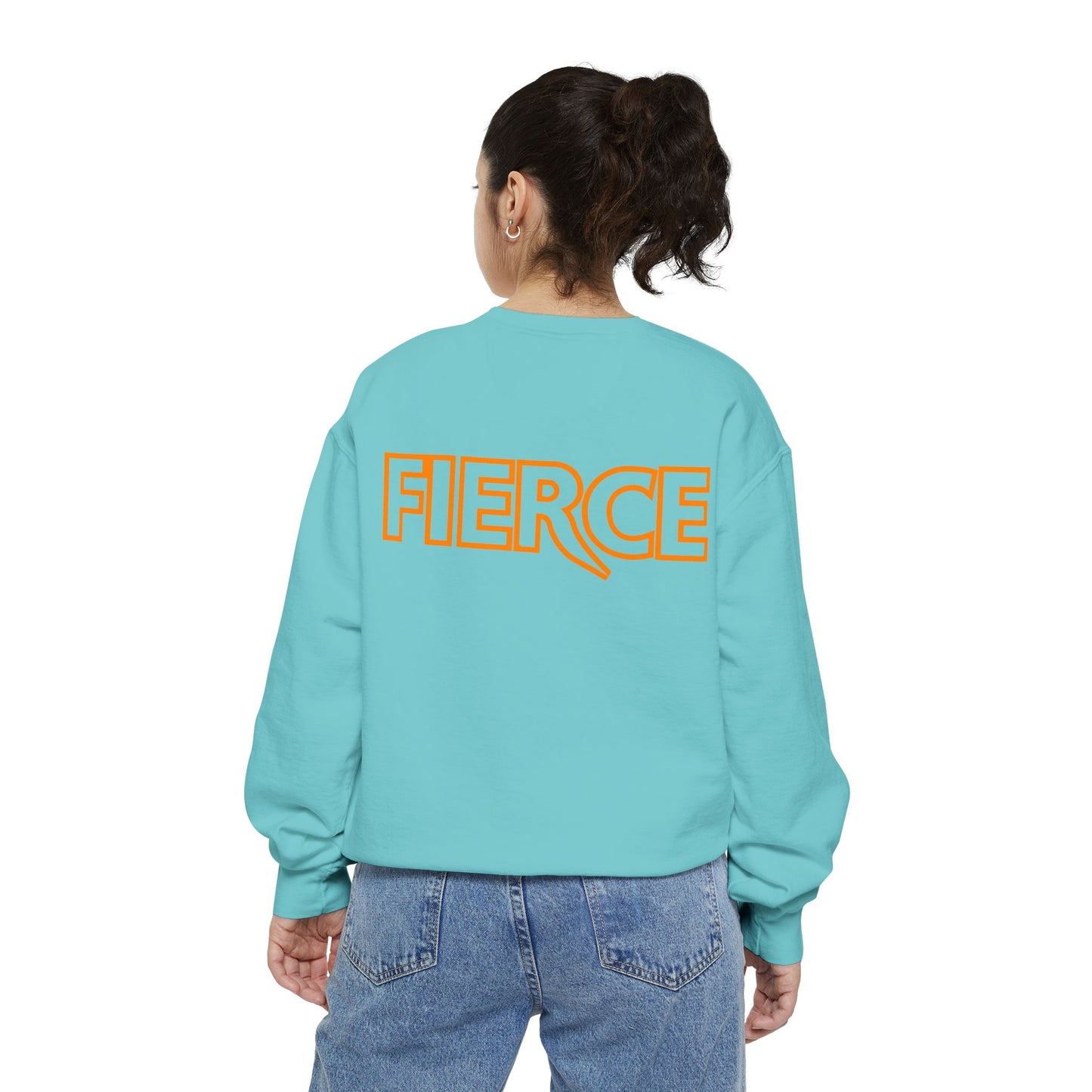 Fierce Classic Sweatshirt for Women- Orange Print