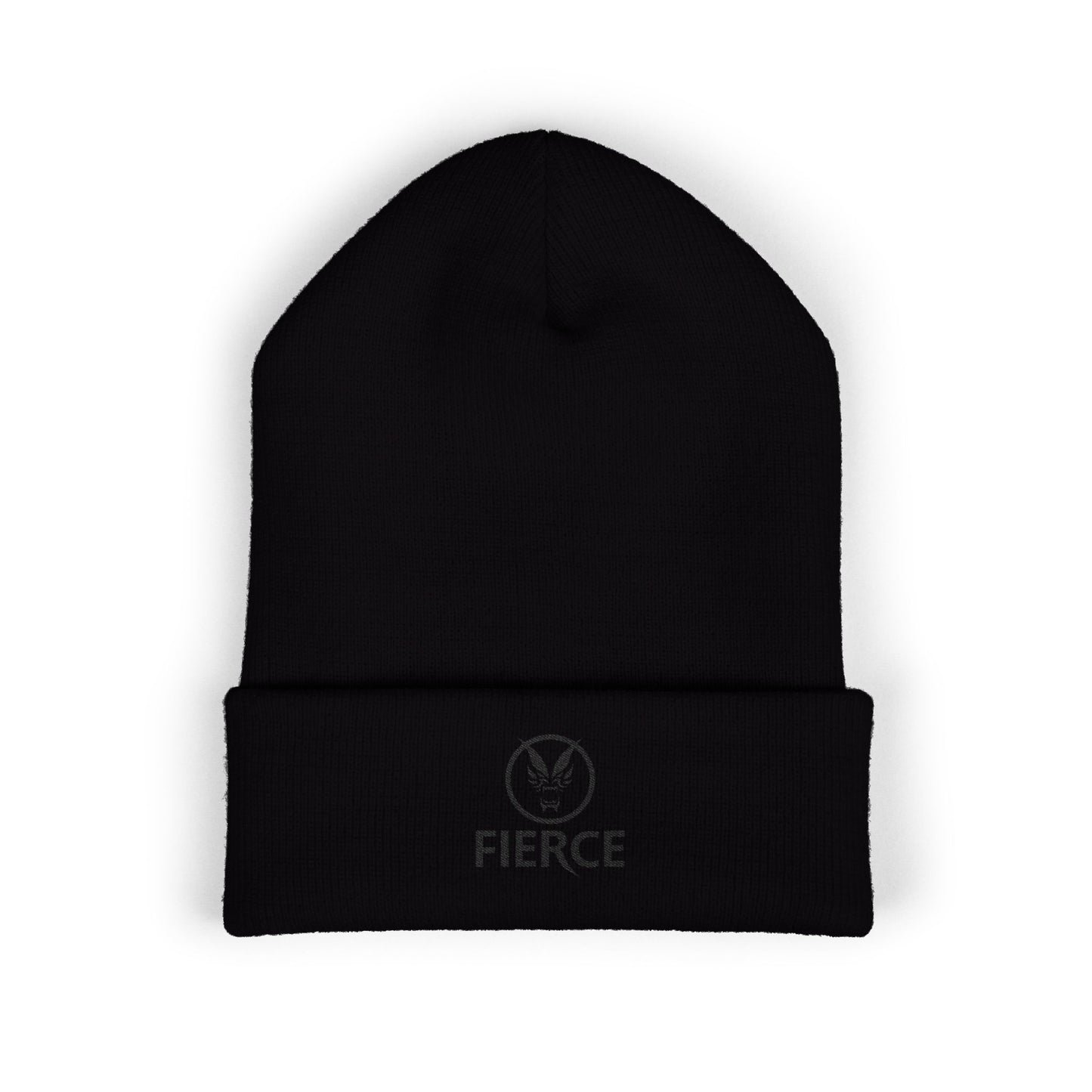 Fierce Embroidered Beanie – Classic Cuffed Style