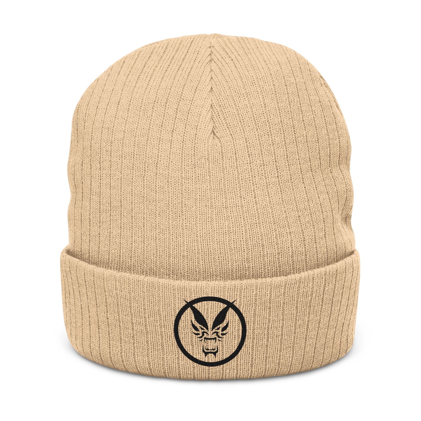 Fierce Embroidered Ribbed Unisex Beanie