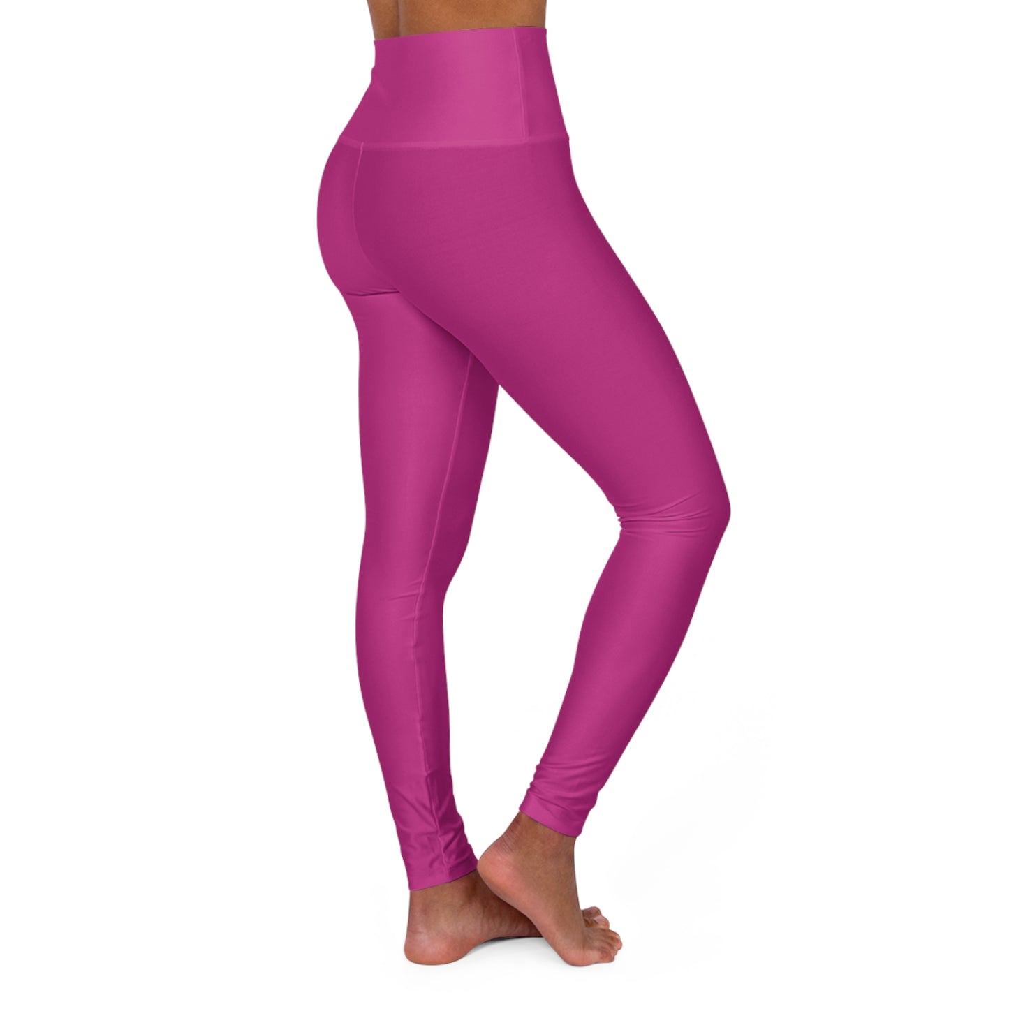 High Waisted Leggings in Dark Pink | Fierce Activewear