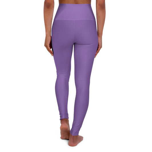 High Waisted Leggings in Light Purple | Fierce Activewear