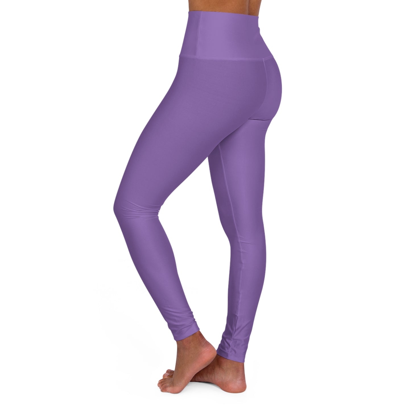 High Waisted Leggings in Light Purple | Fierce Activewear