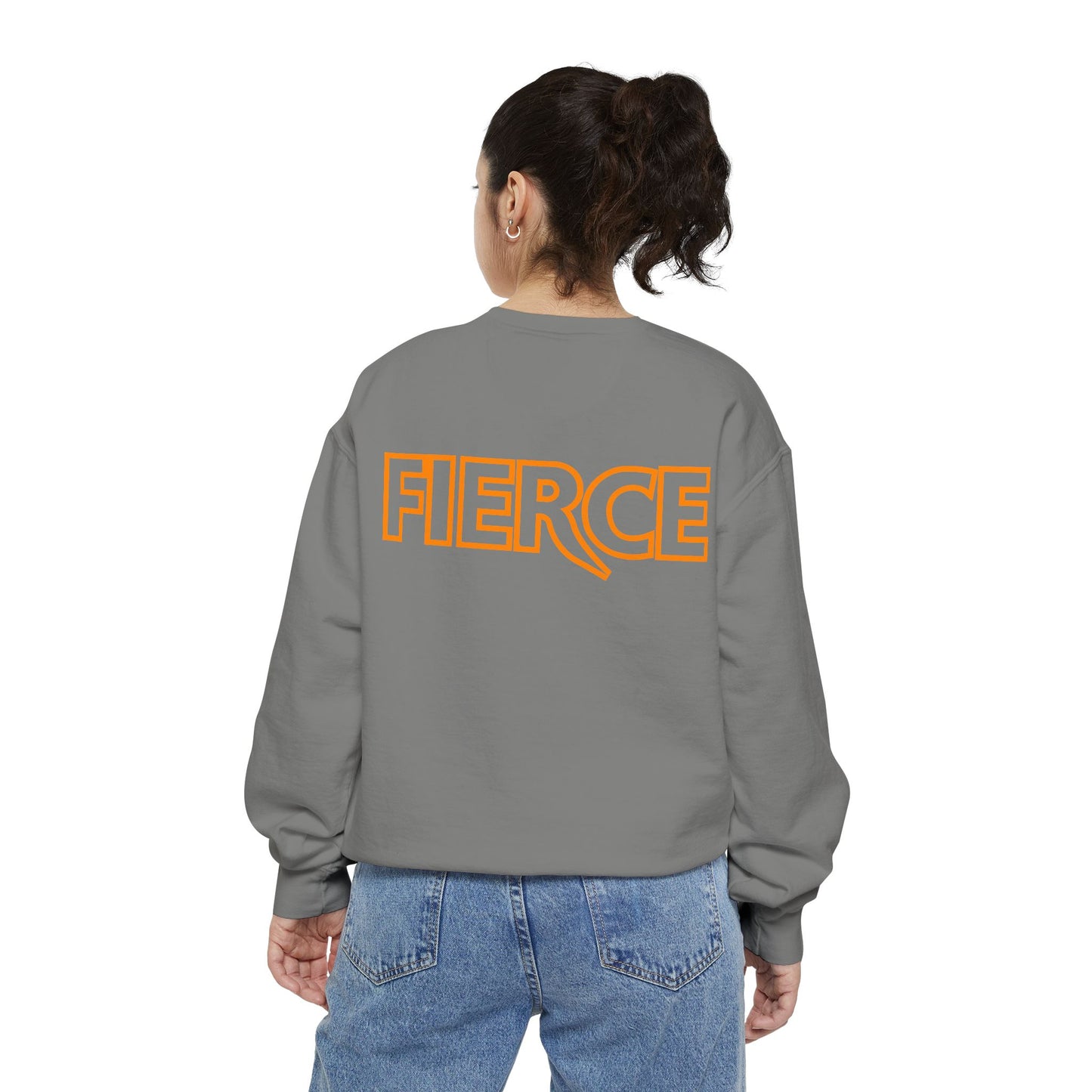 Fierce Classic Sweatshirt for Women- Orange Print