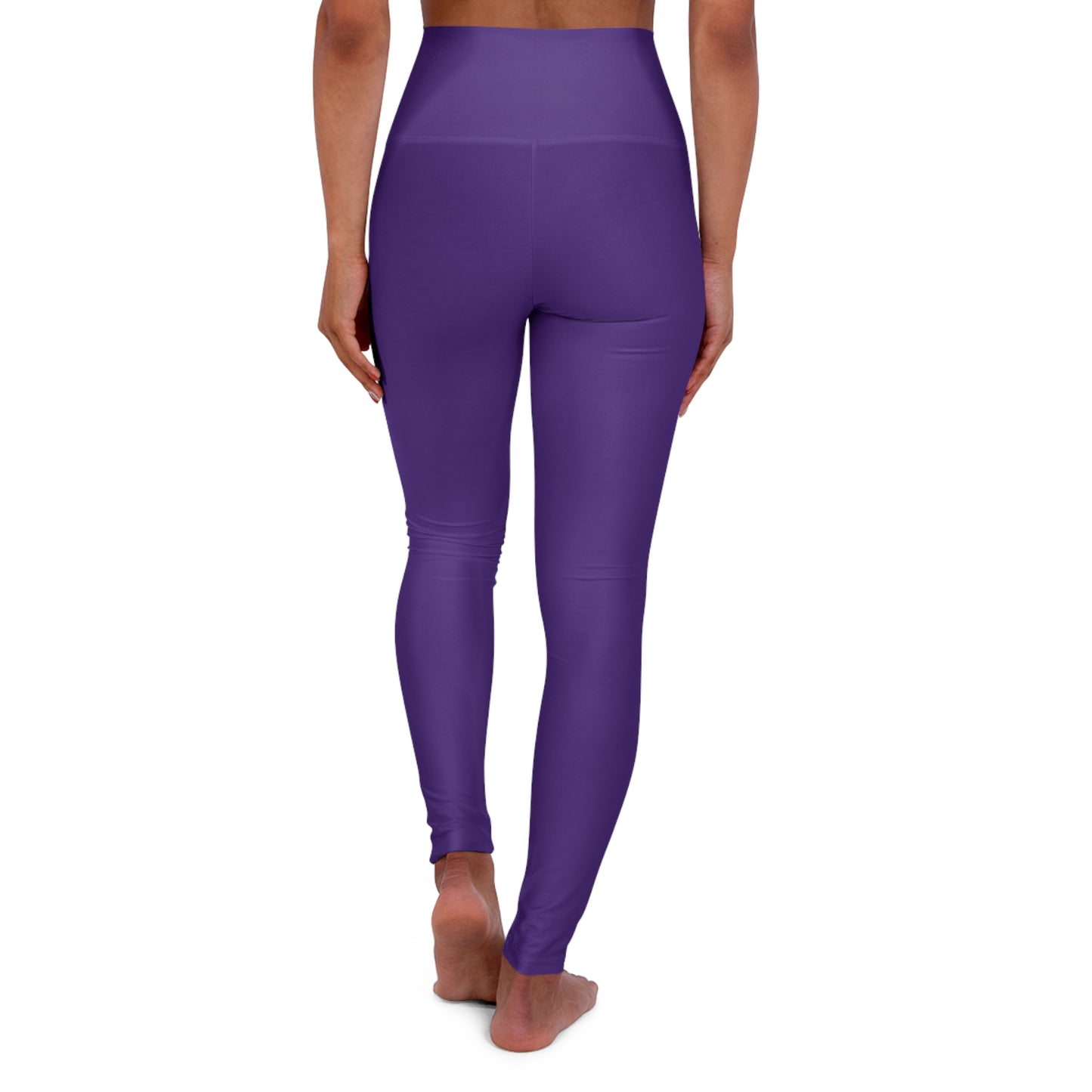 High Waisted Leggings in Purple | Fierce Activewear