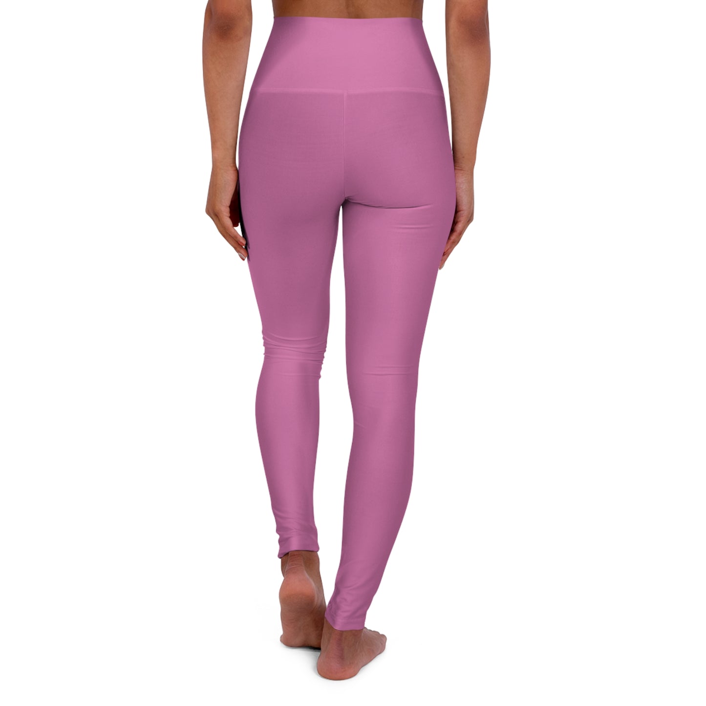 High Waisted Leggings in Light Pink Grey | Fierce Activewear