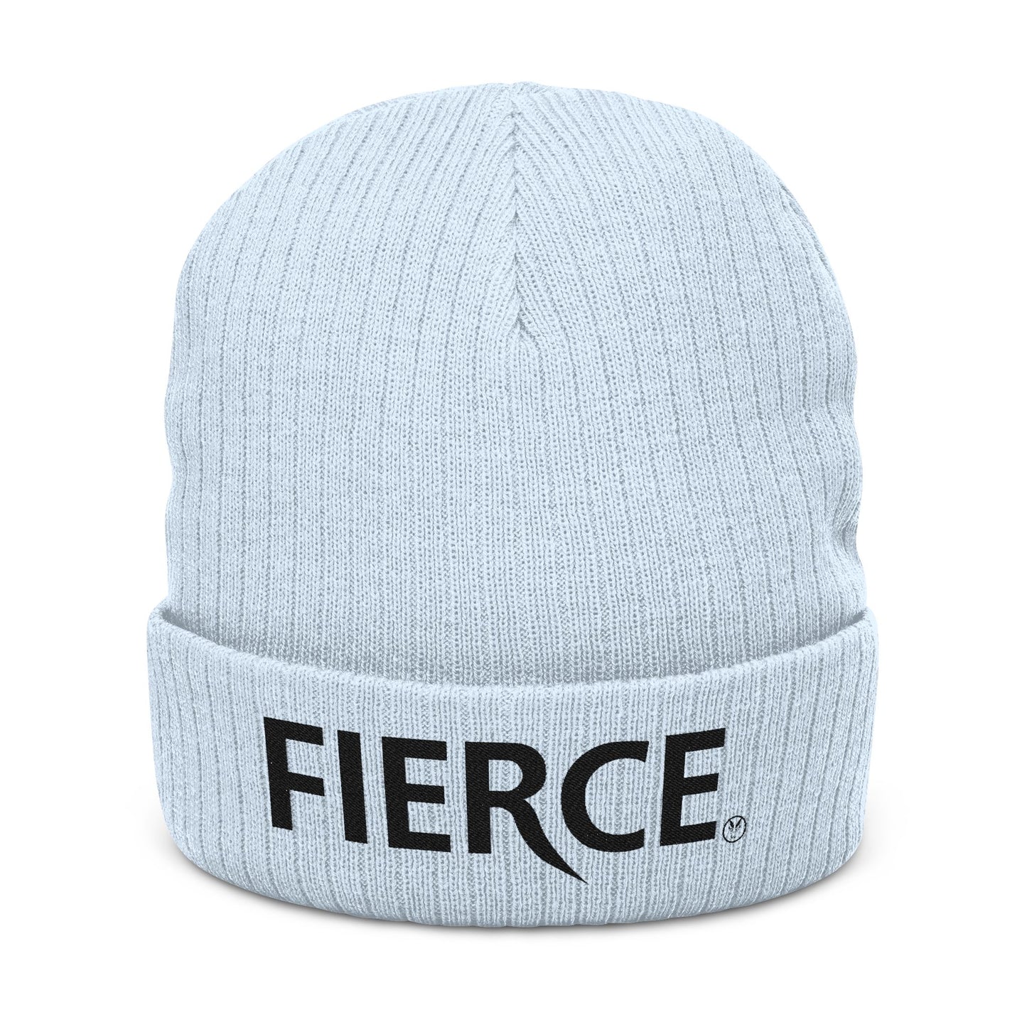 Fierce Embroidered Ribbed Unisex Beanie