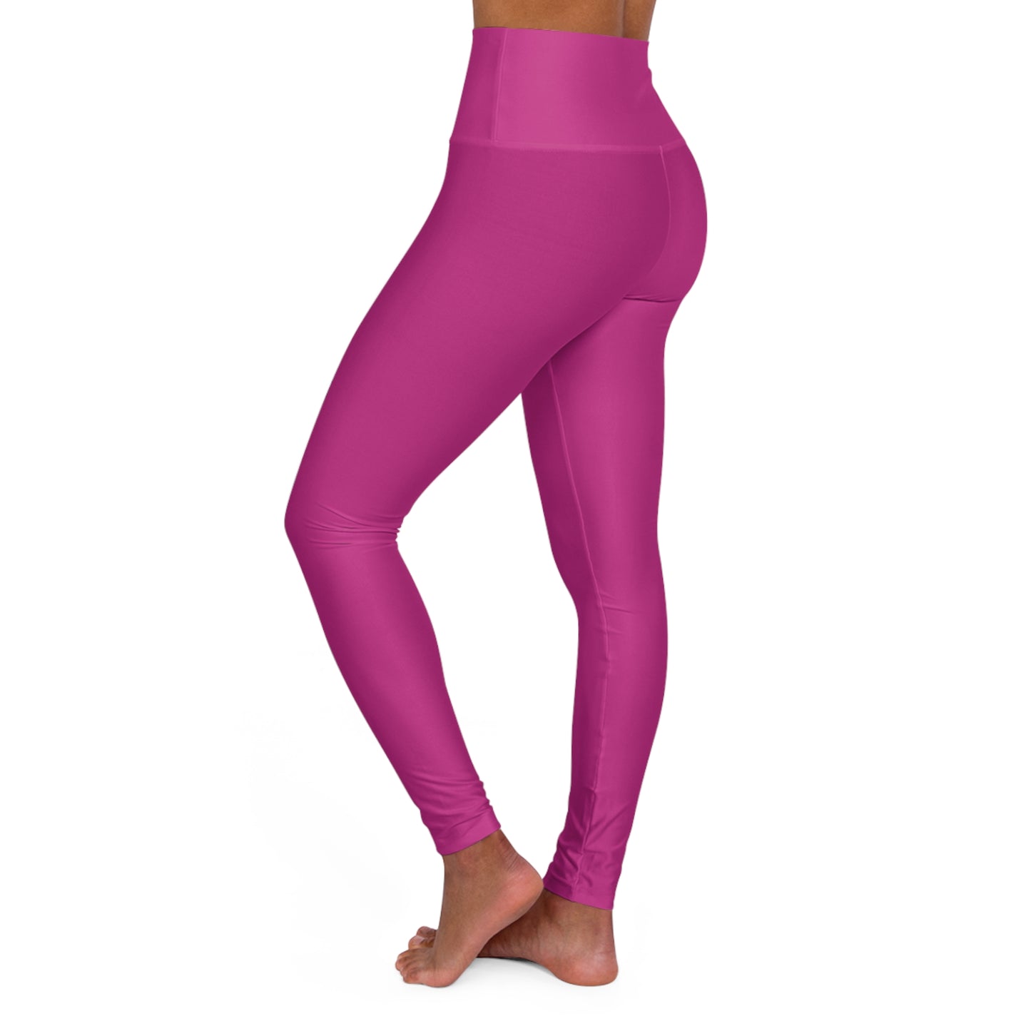 High Waisted Leggings in Dark Pink | Fierce Activewear