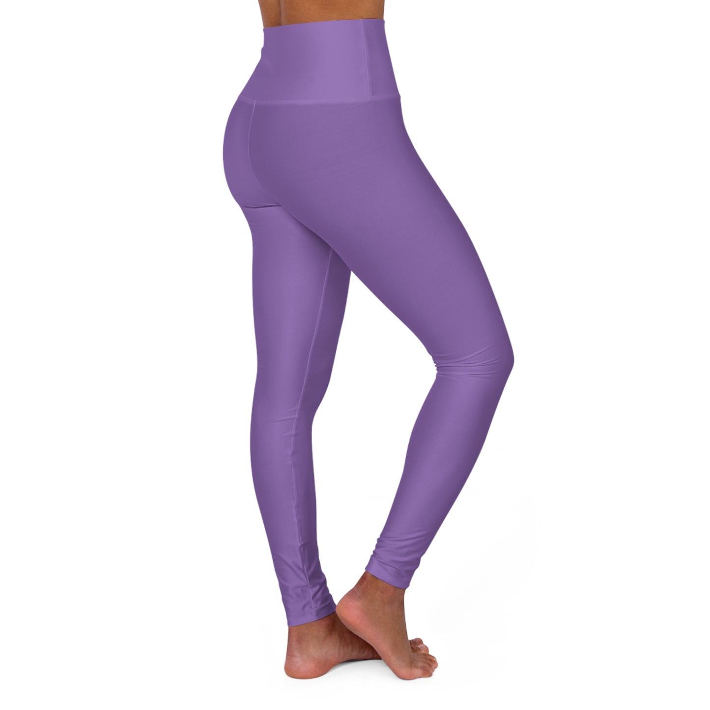 High Waisted Leggings in Light Purple | Fierce Activewear