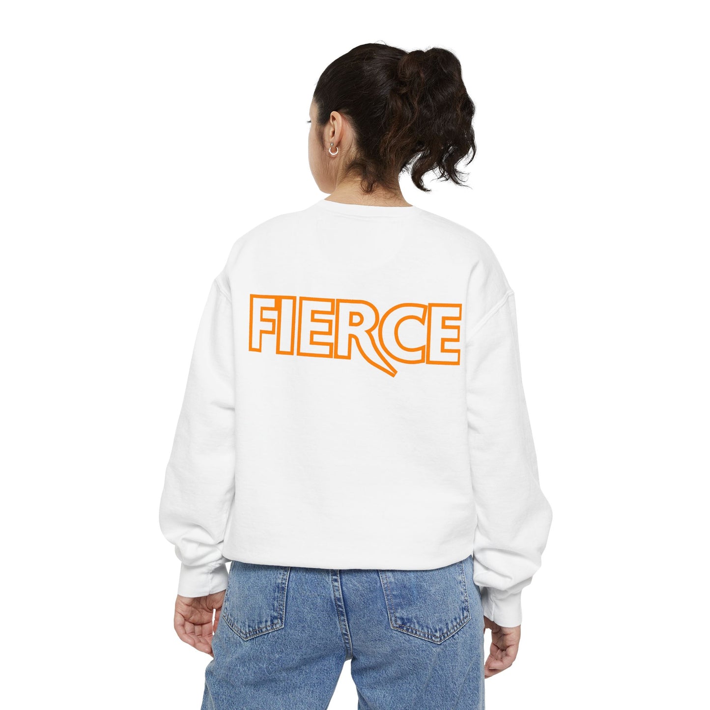 Fierce Classic Sweatshirt for Women- Orange Print