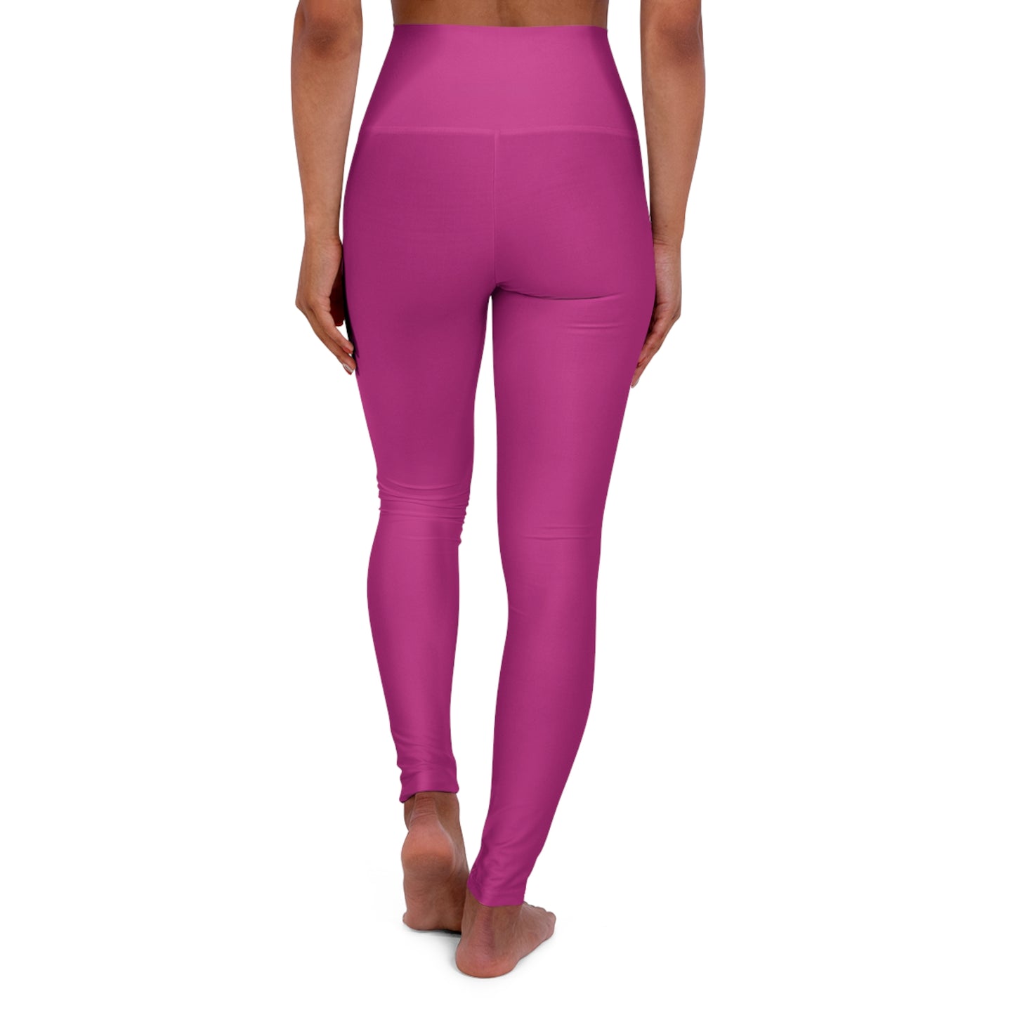 High Waisted Leggings in Dark Pink | Fierce Activewear