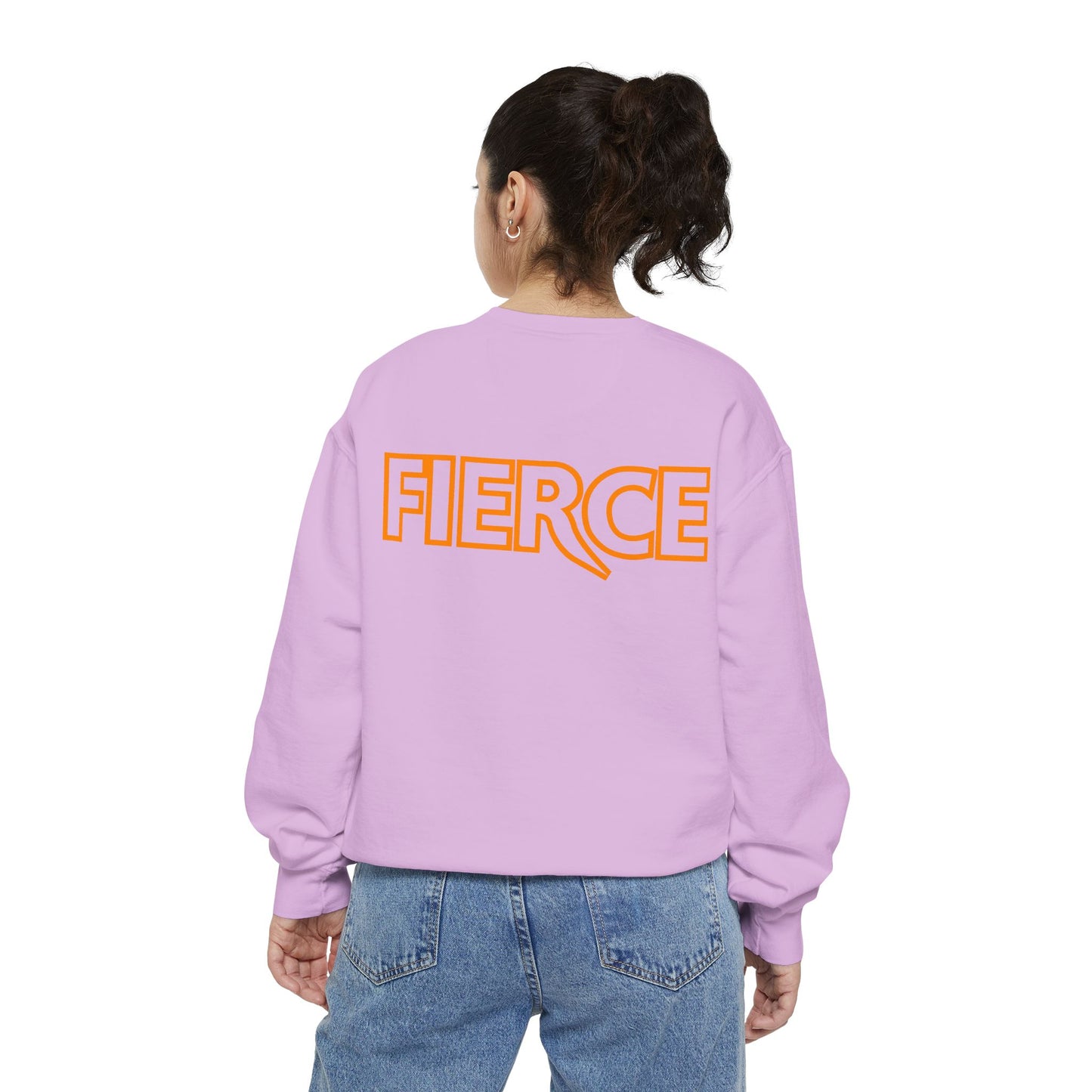Fierce Classic Sweatshirt for Women- Orange Print