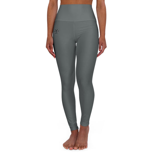 High Waisted Leggings in Dark Grey | Fierce Activewear