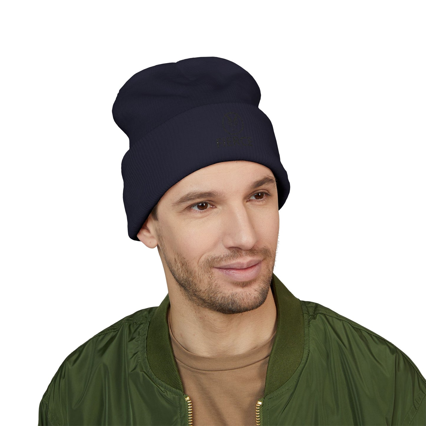 Fierce Embroidered Beanie – Classic Cuffed Style