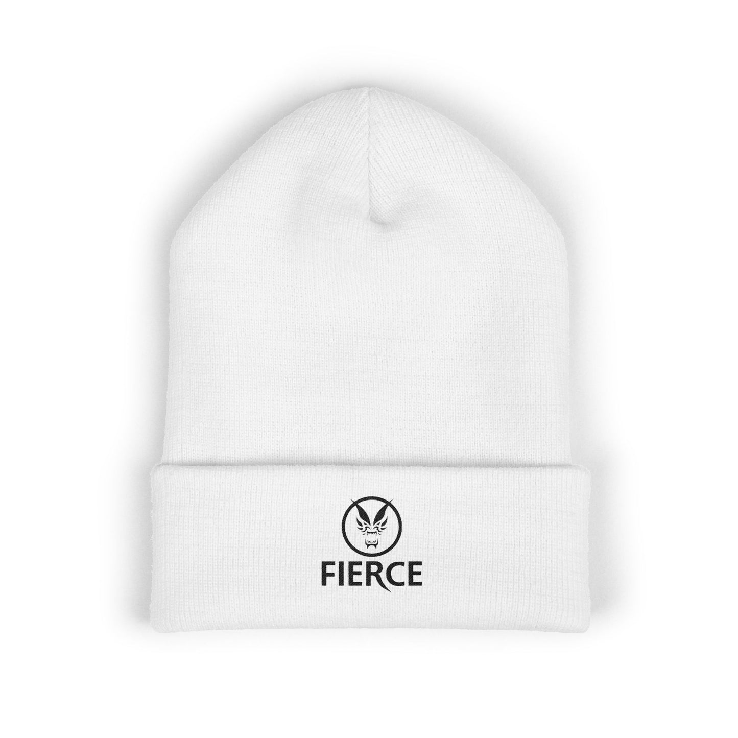 Fierce Embroidered Beanie – Classic Cuffed Style