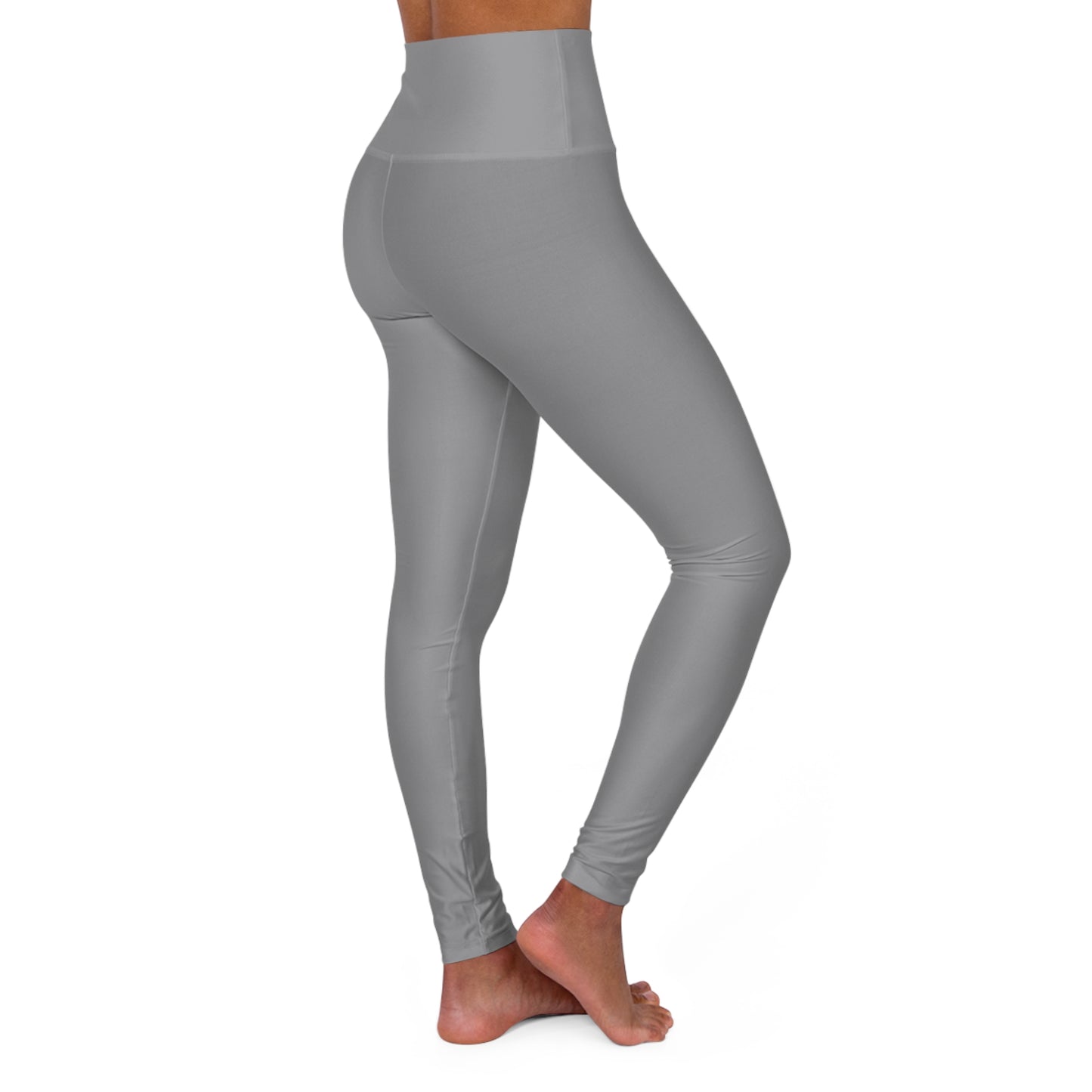 High Waisted Leggings in Grey | Fierce Activewear