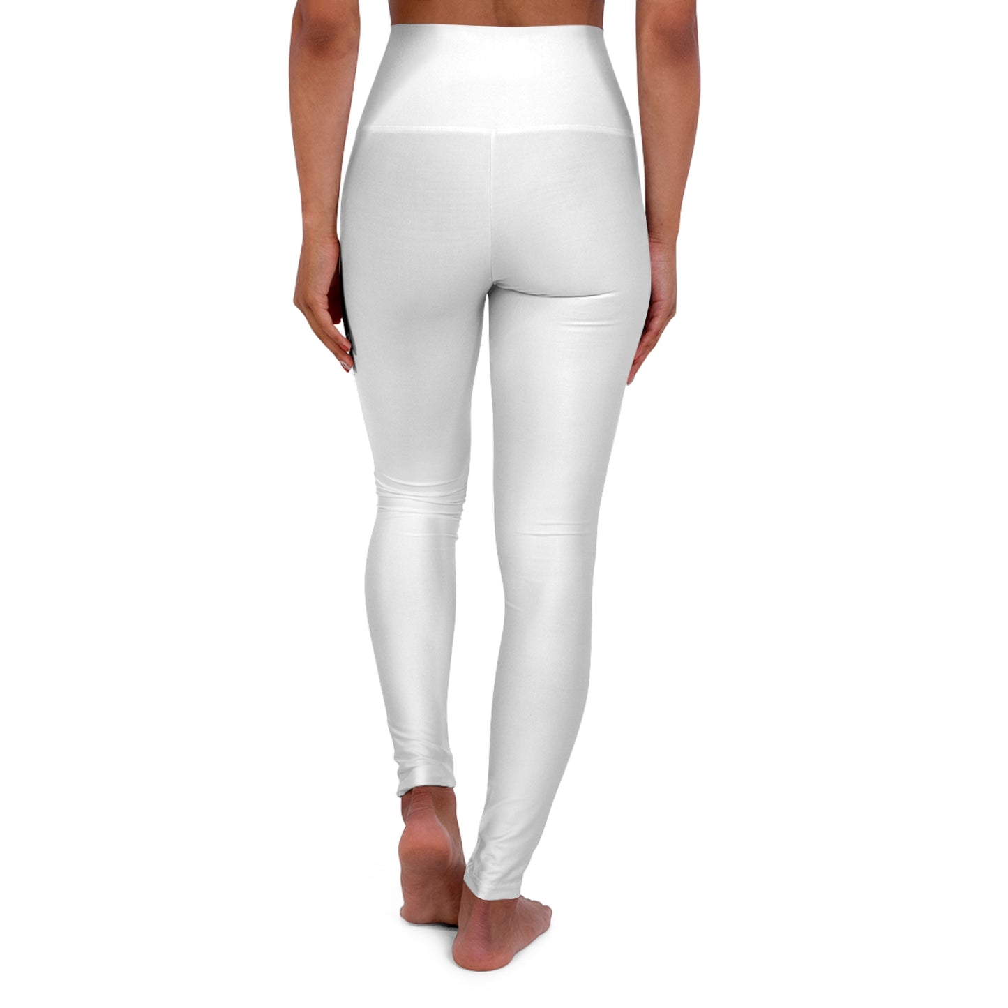 High Waisted Leggings in White | Fierce Activewear
