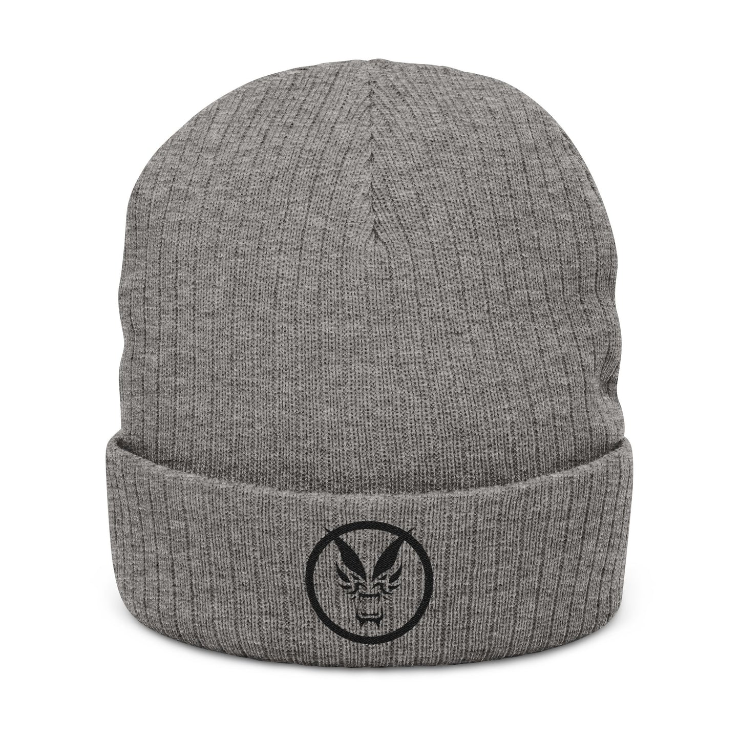 Fierce Embroidered Ribbed Unisex Beanie