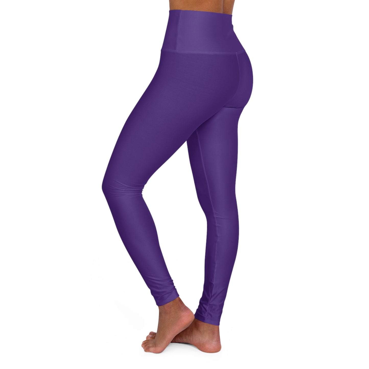High Waisted Leggings in Purple | Fierce Activewear