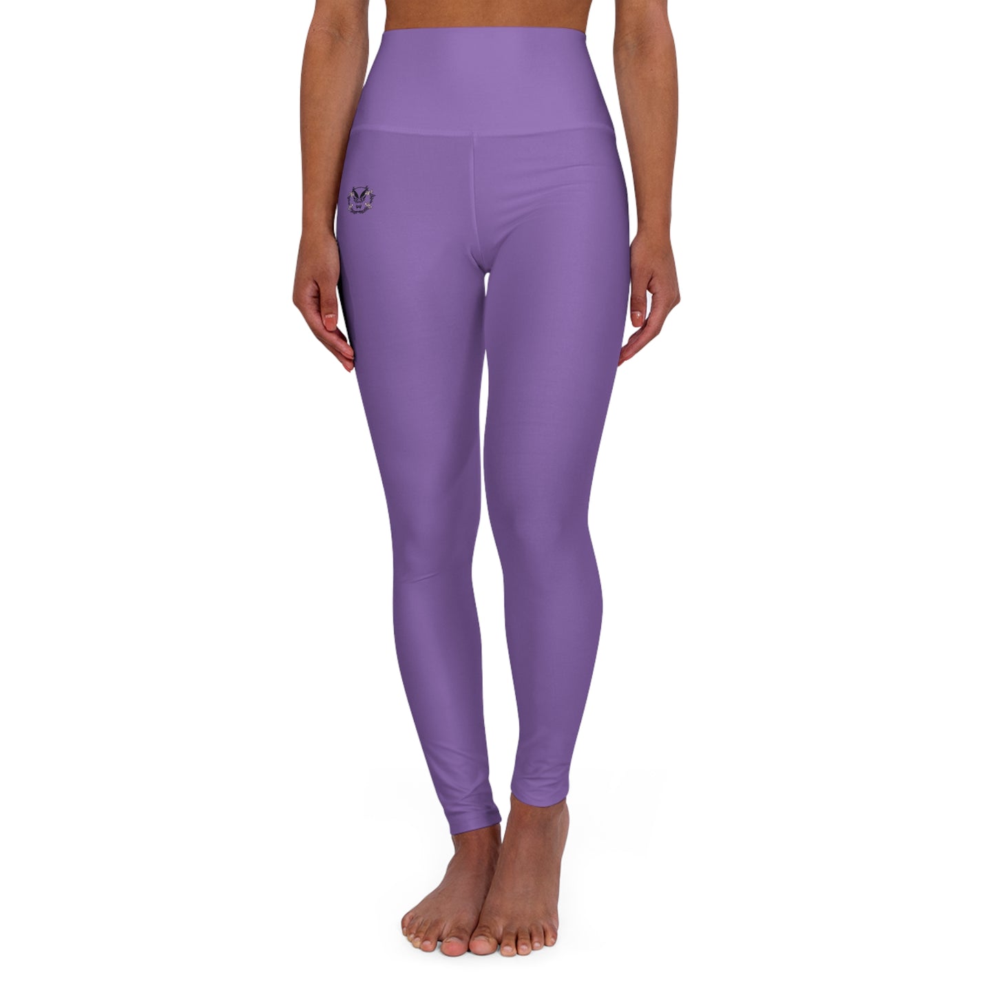 High Waisted Leggings in Light Purple | Fierce Activewear