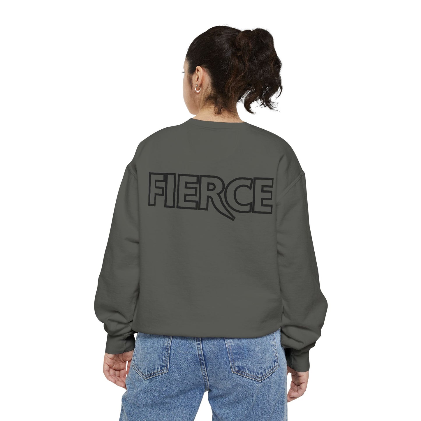 Fierce Classic Sweatshirt for Women – Black Print