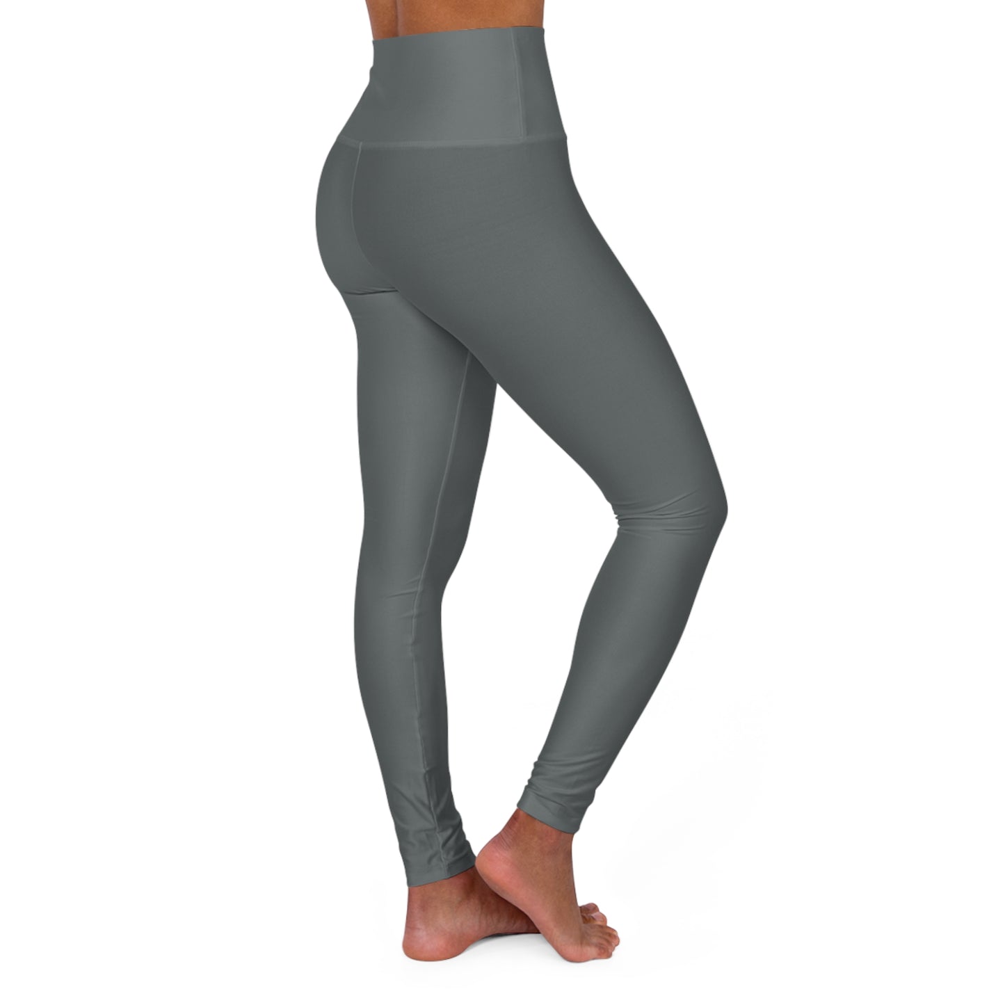 High Waisted Leggings in Dark Grey | Fierce Activewear