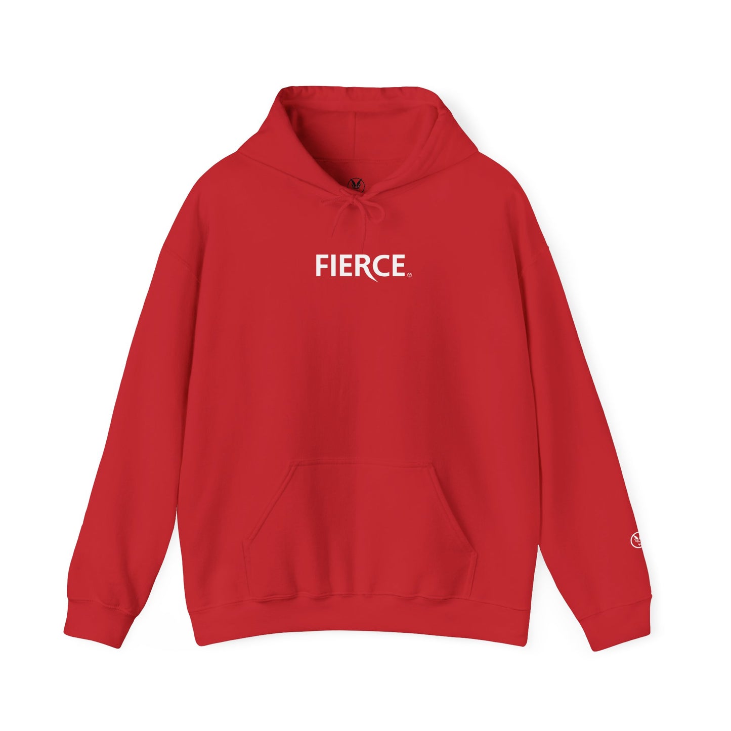 Fierce Heavy Blend™ Hoodie for Men – White Print Edition