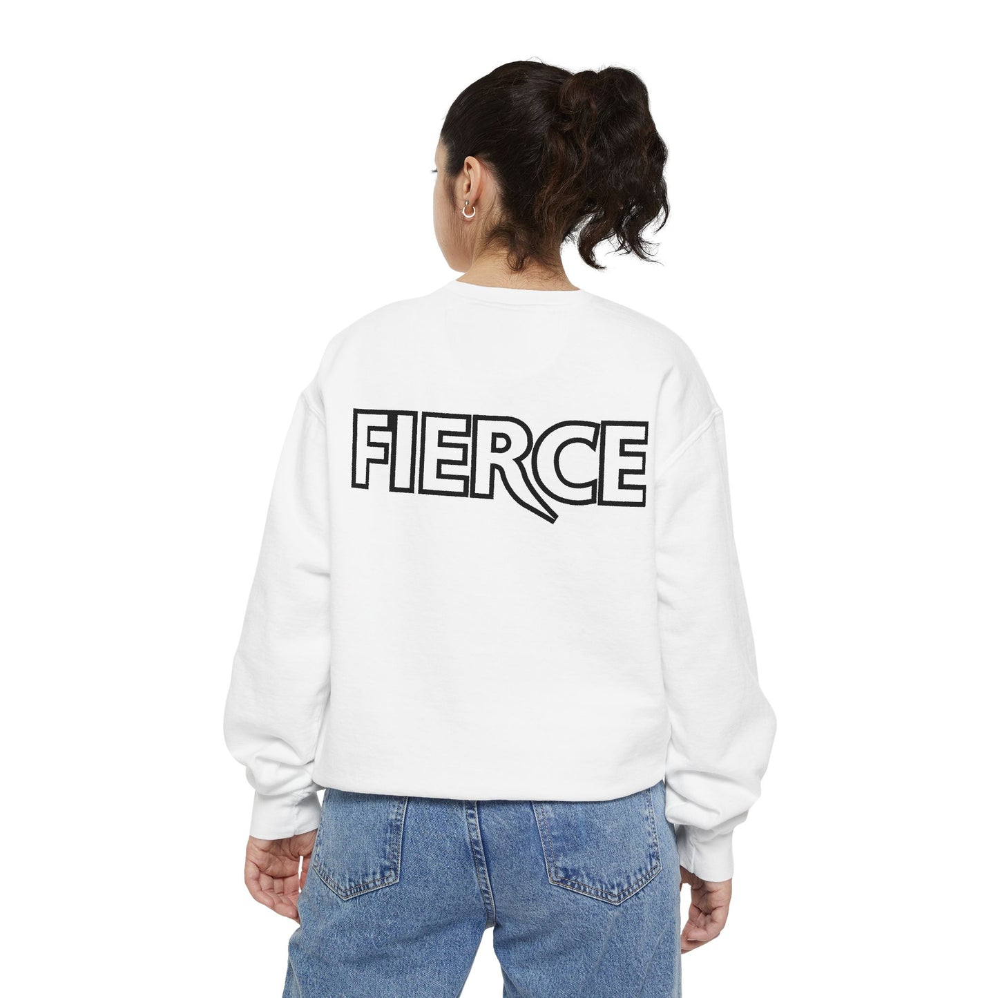 Fierce Classic Sweatshirt for Women – Black Print