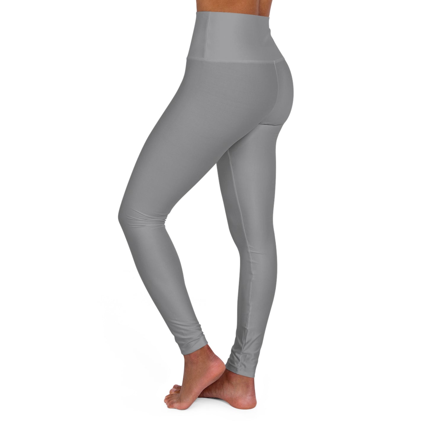 High Waisted Leggings in Grey | Fierce Activewear