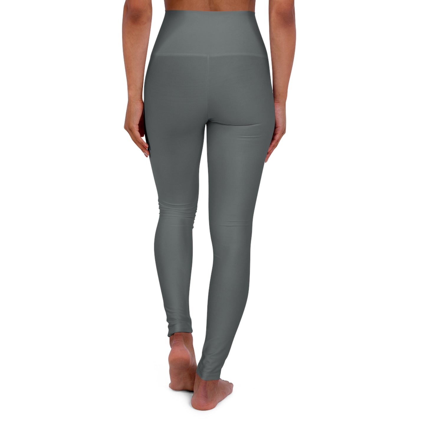 High Waisted Leggings in Dark Grey | Fierce Activewear