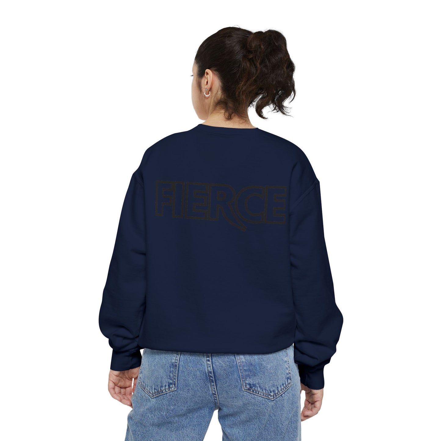 Fierce Classic Sweatshirt for Women – Black Print
