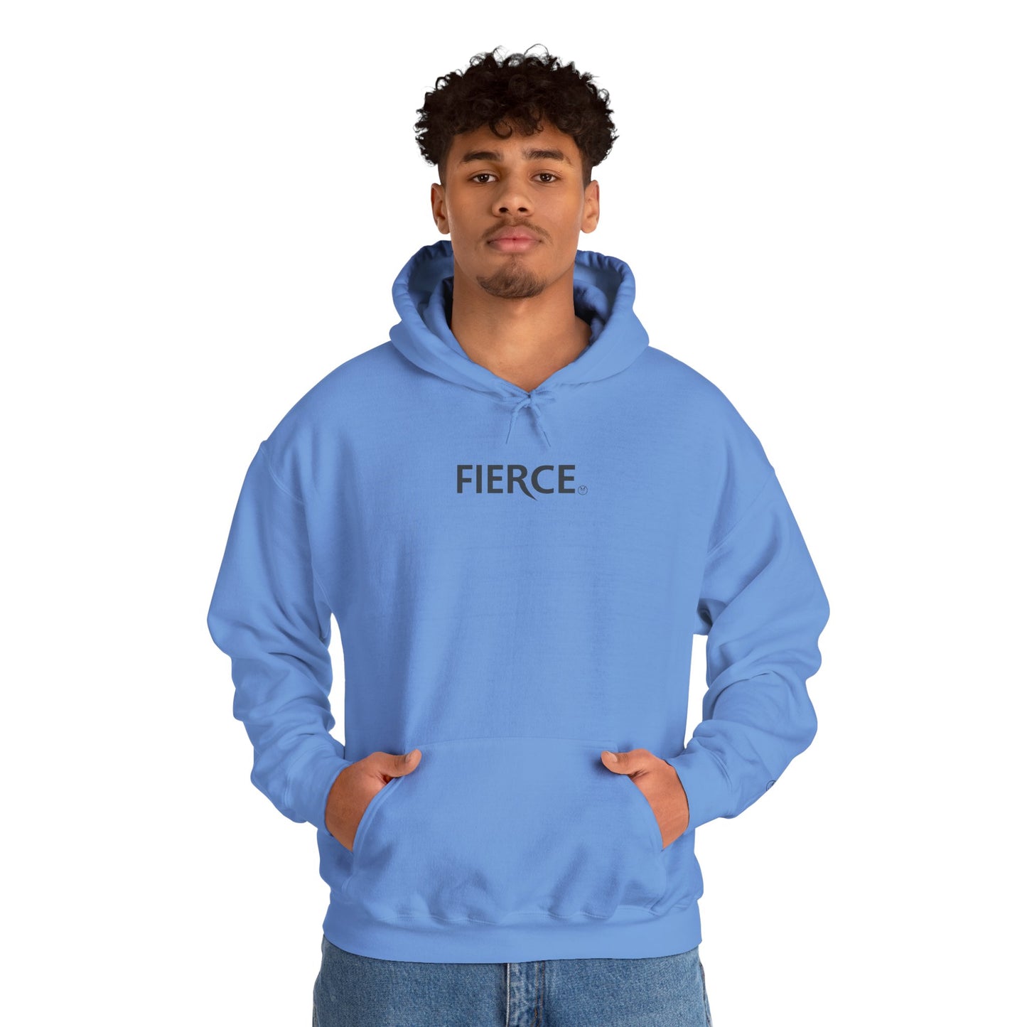 Fierce Heavy Blend™ Hoodie for Men – Black Print Edition