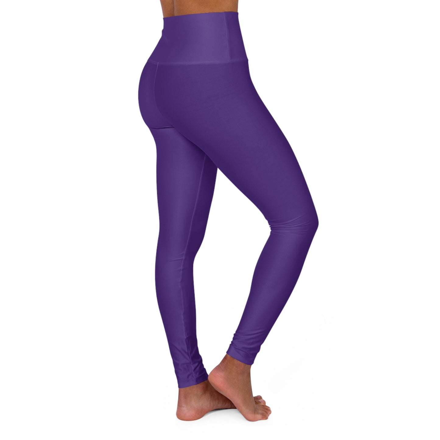 High Waisted Leggings in Purple | Fierce Activewear