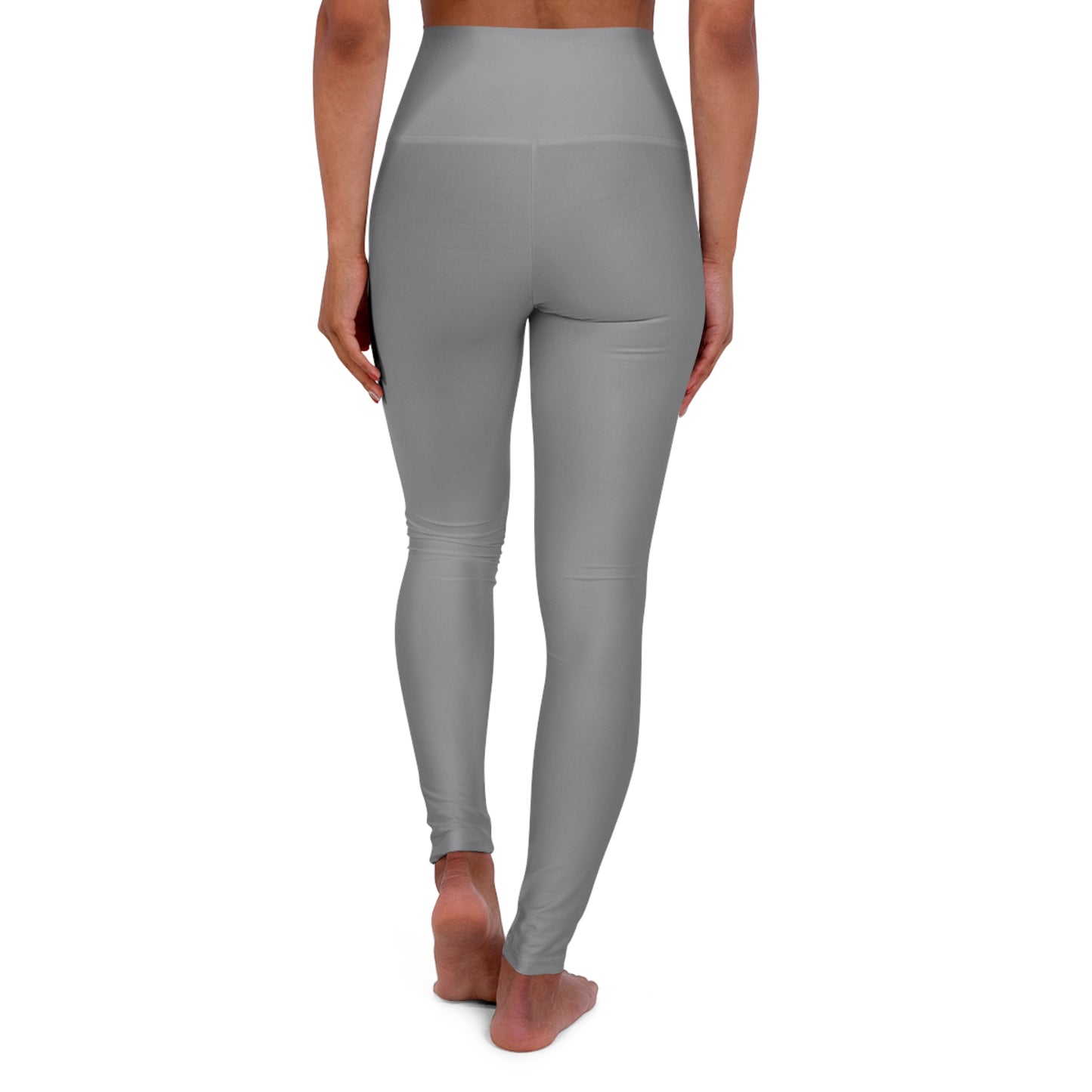 High Waisted Leggings in Grey | Fierce Activewear