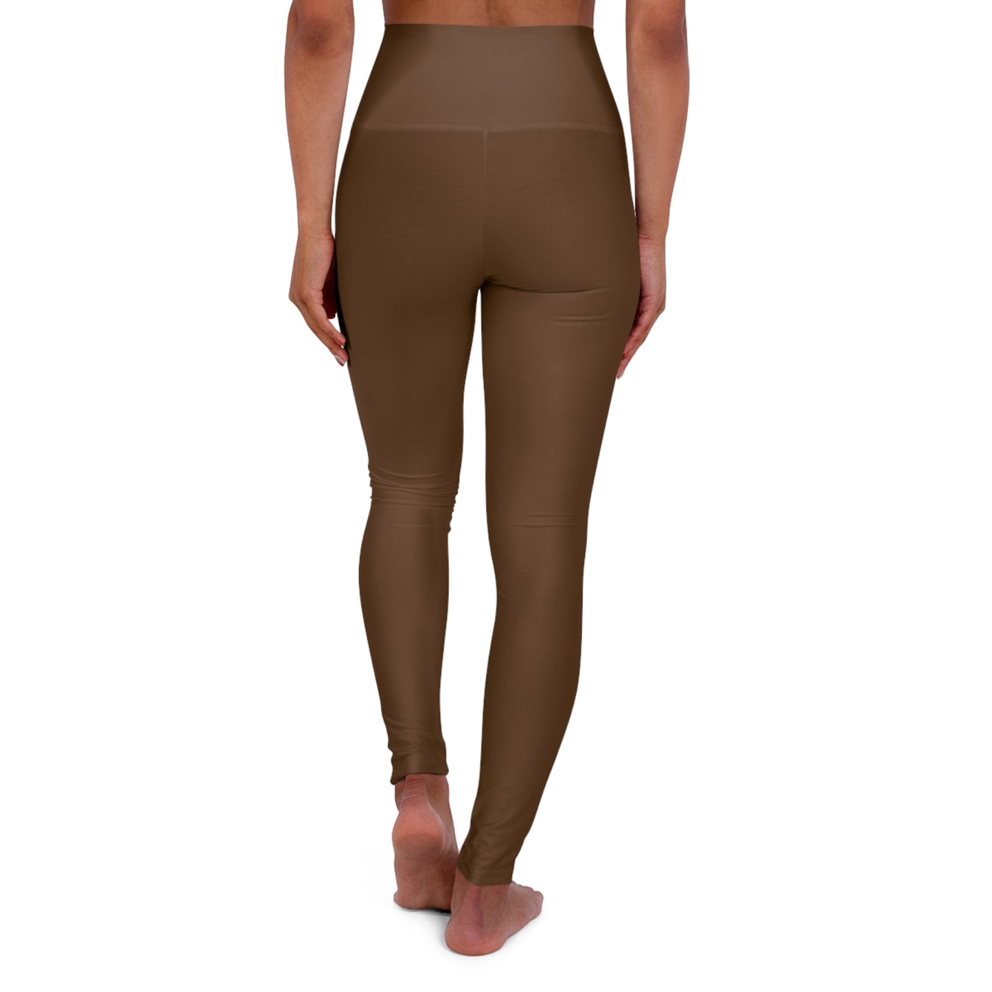 High Waisted Leggings in Brown | Fierce Activewear