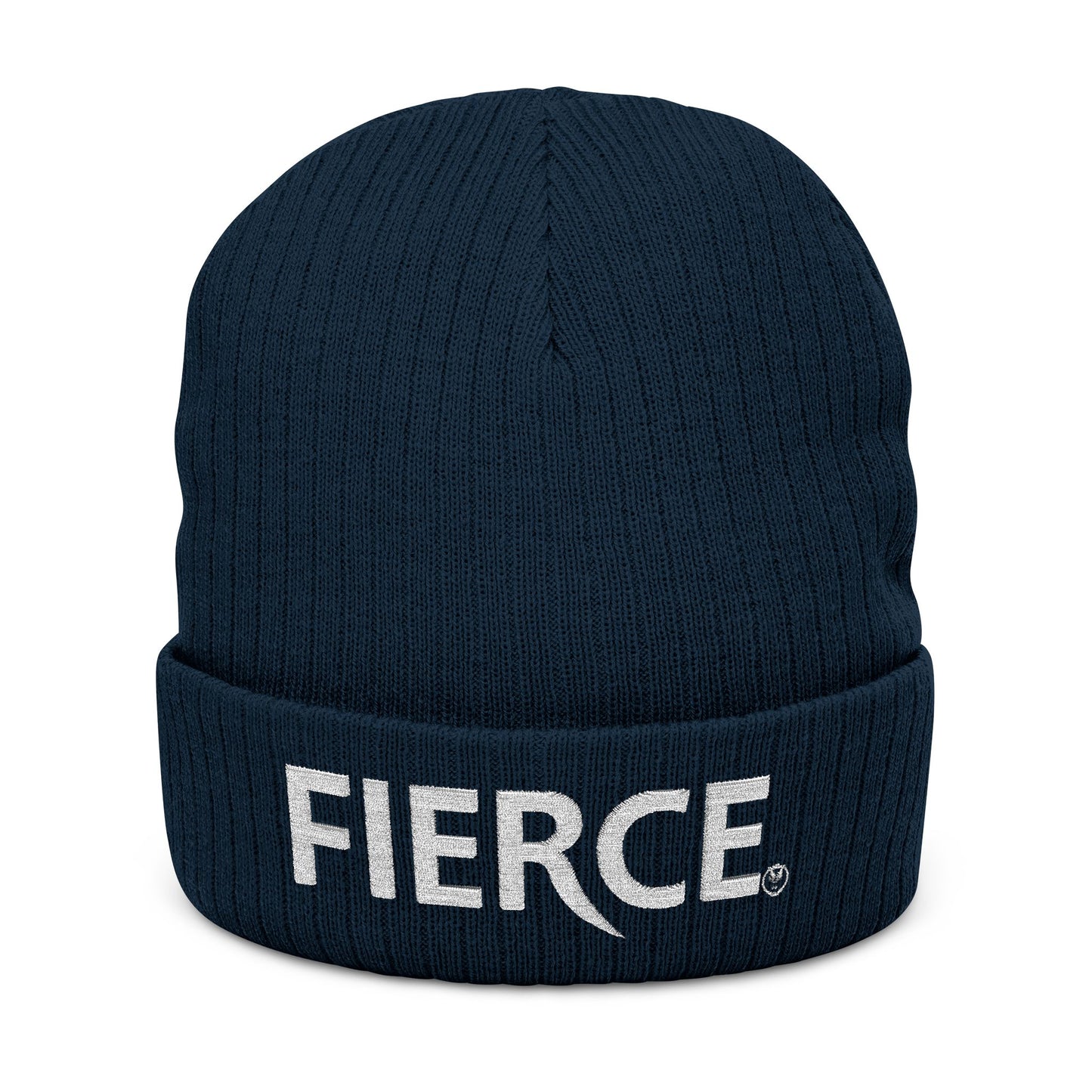 Fierce Embroidered Ribbed Unisex Beanie