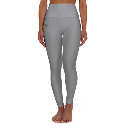 High Waisted Leggings in Grey | Fierce Activewear