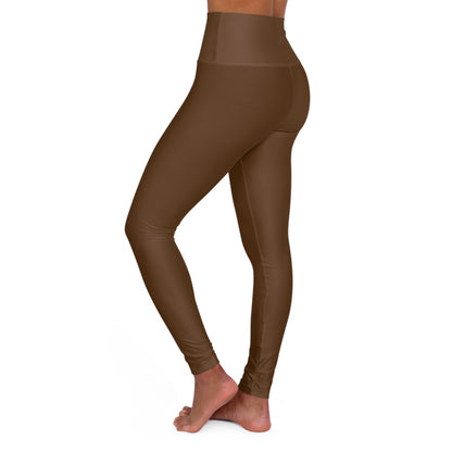 High Waisted Leggings in Brown | Fierce Activewear