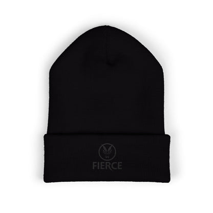 Fierce Embroidered Beanie – Classic Cuffed Style