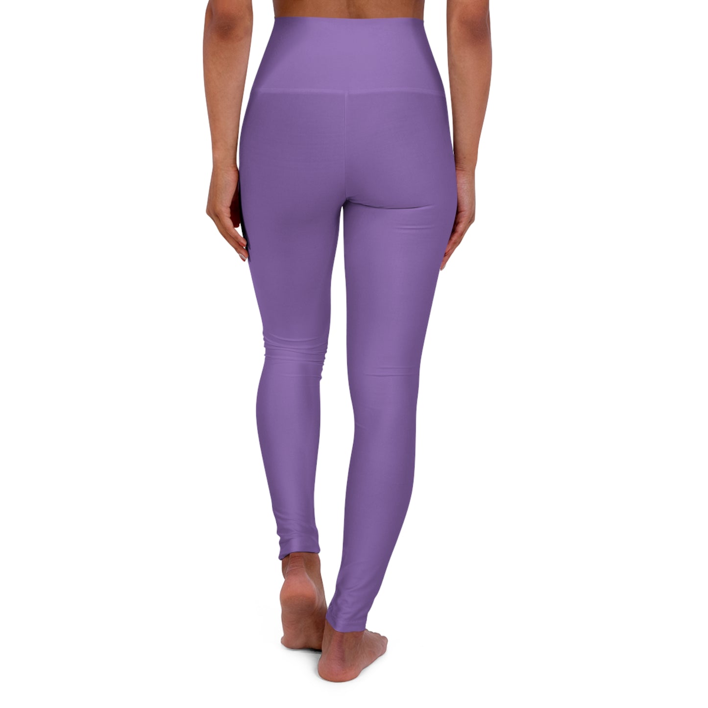 High Waisted Leggings in Light Purple | Fierce Activewear