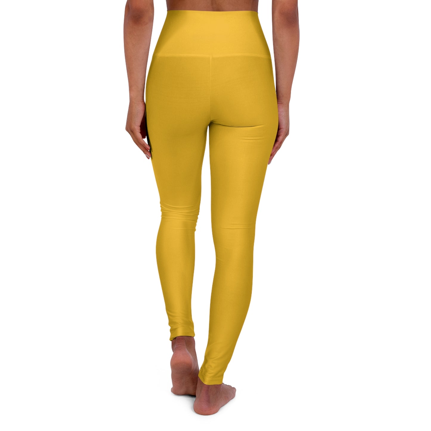 High Waisted Leggings in Yellow | Fierce Activewear