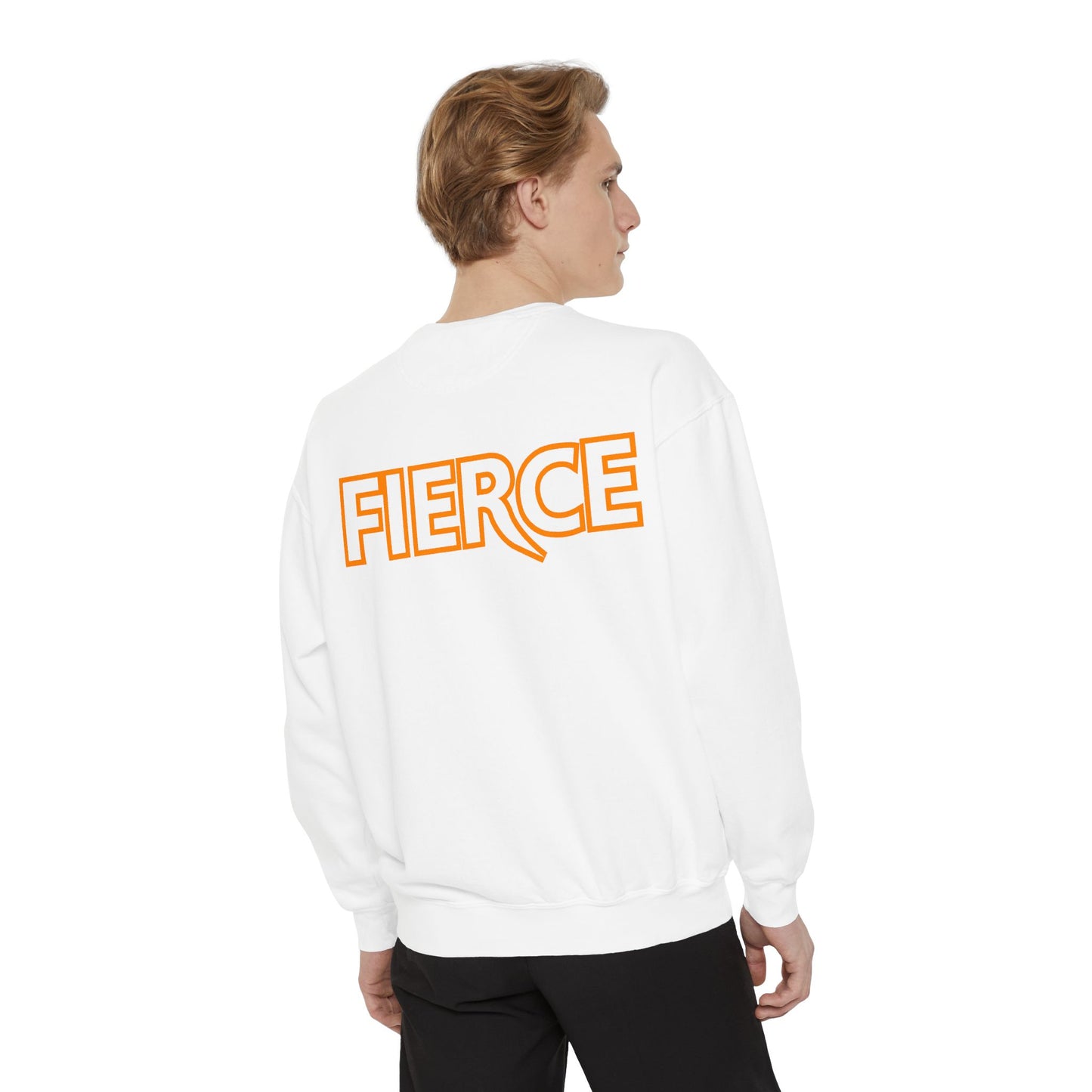 Fierce Classic Sweatshirt for Men- Orange Print