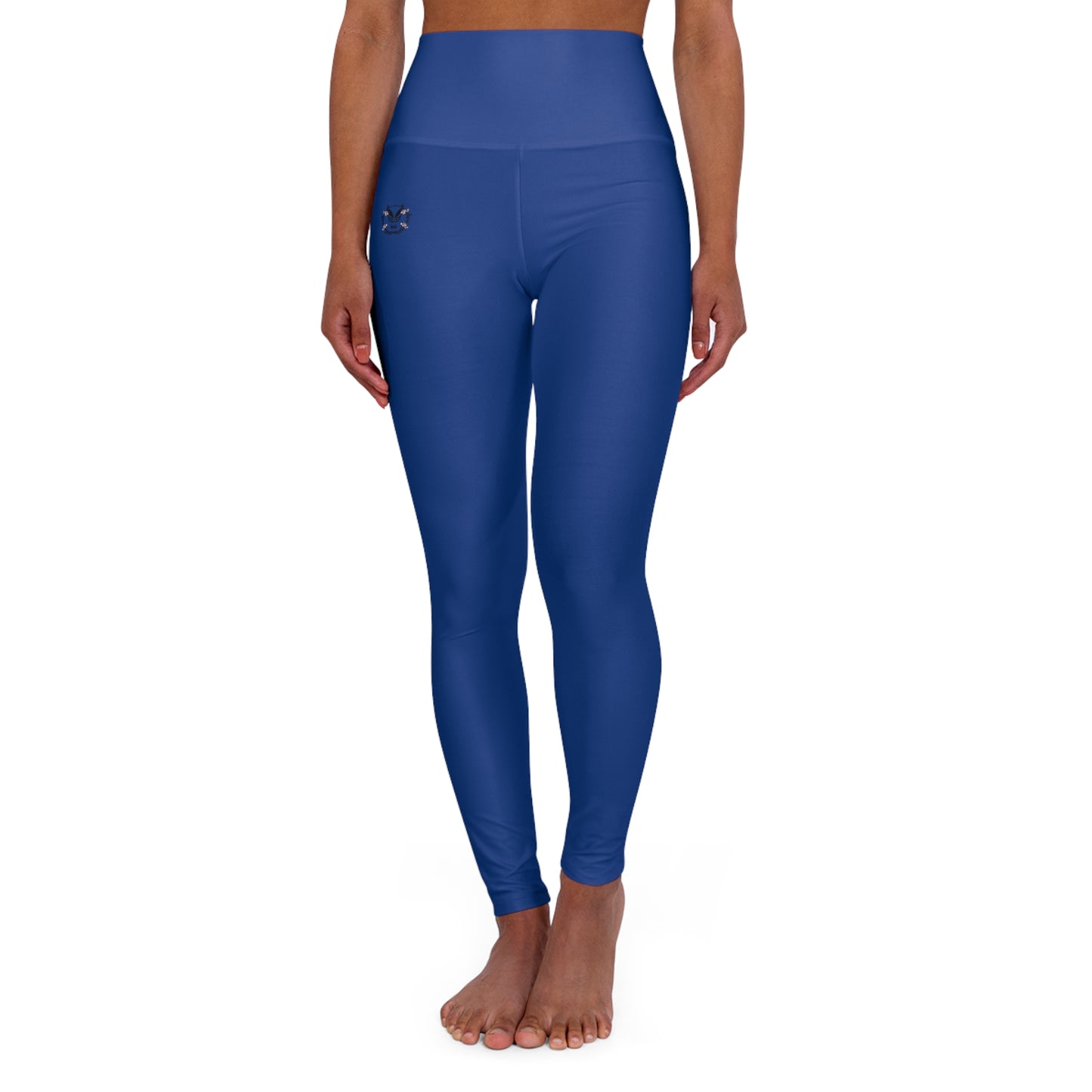 High Waisted Leggings in Dark Blue | Fierce Activewear