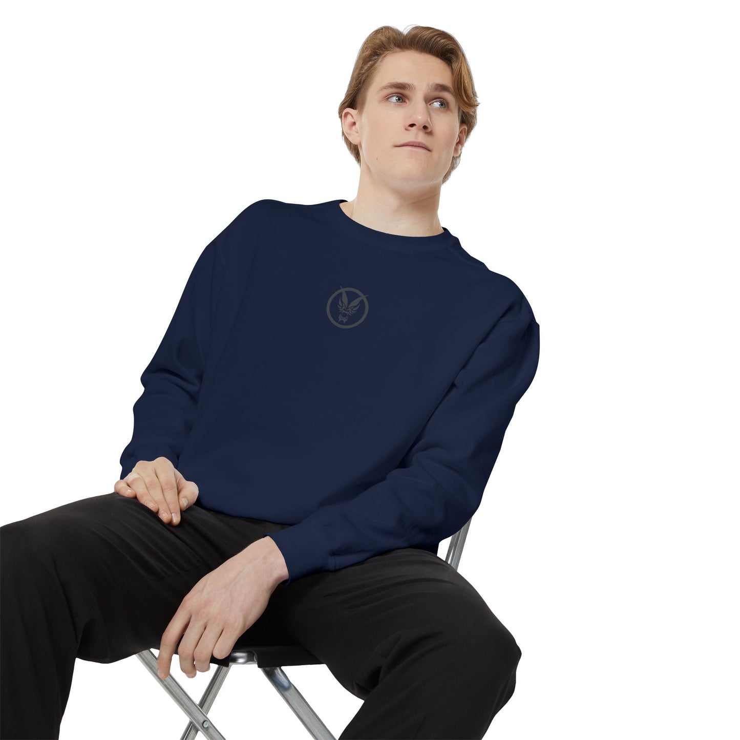 Fierce Classic Sweatshirt for Men- Orange Print