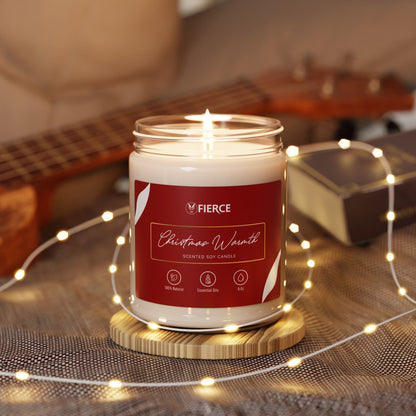 Fierce Christmas Warmth Soy Candle 9oz – Holiday Luxury Home Fragrance