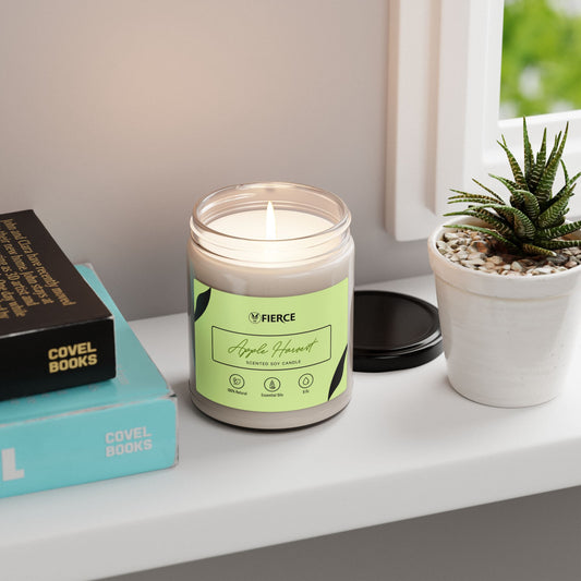 Fierce Apple Harvest Soy Candle 9oz – Luxury Candle for Relaxation