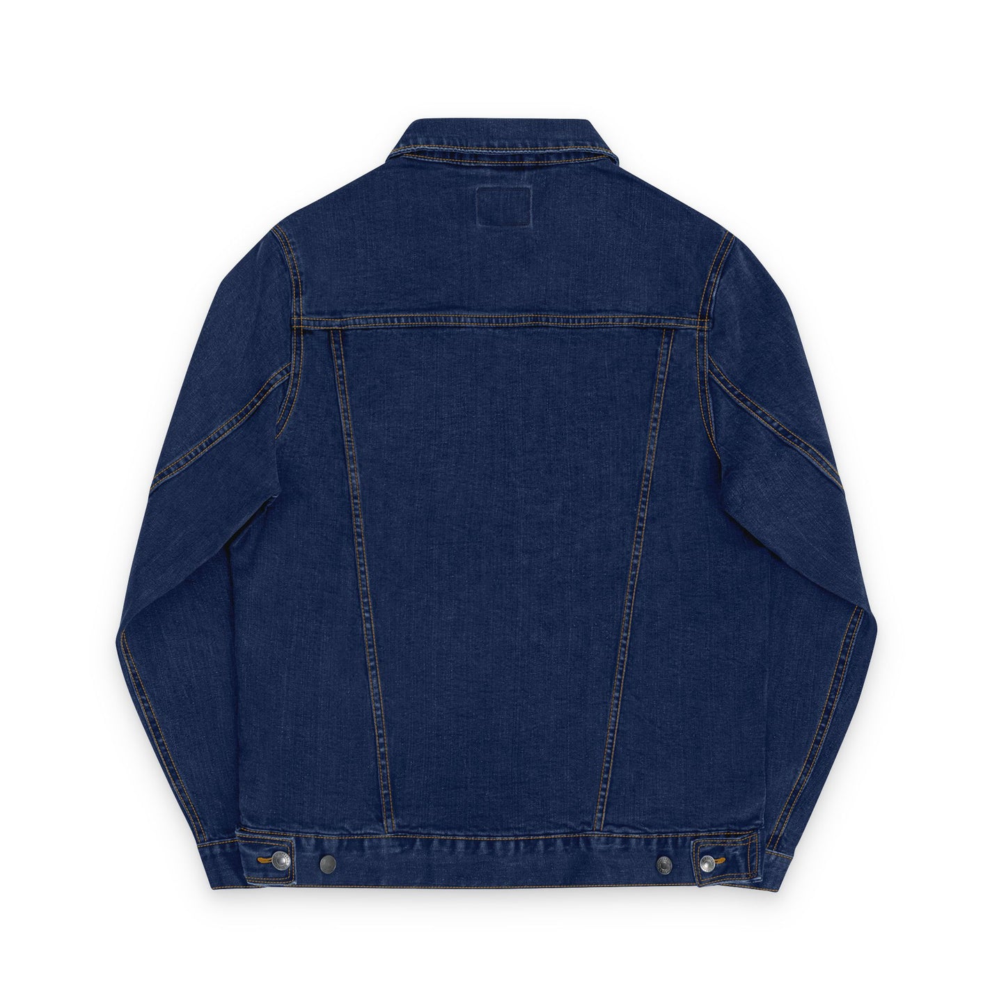 Unisex Denim Jacket by Fierce – Embroidered Black Print