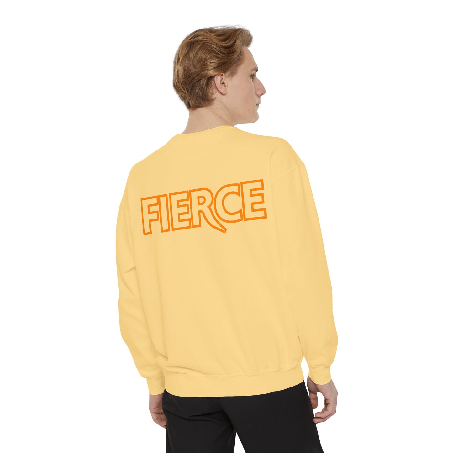 Fierce Classic Sweatshirt for Men- Orange Print